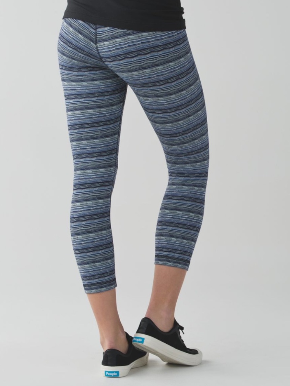 lululemon Wunder Under Crop | Size 10 | Space Dye Sapphire Blue